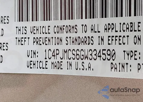 2016 Jeep Cherokee Latitude from USA, damaged, VIN 1C4PJMCS6GW334590
